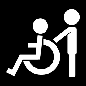 aide pour personne en fauteuil roulant